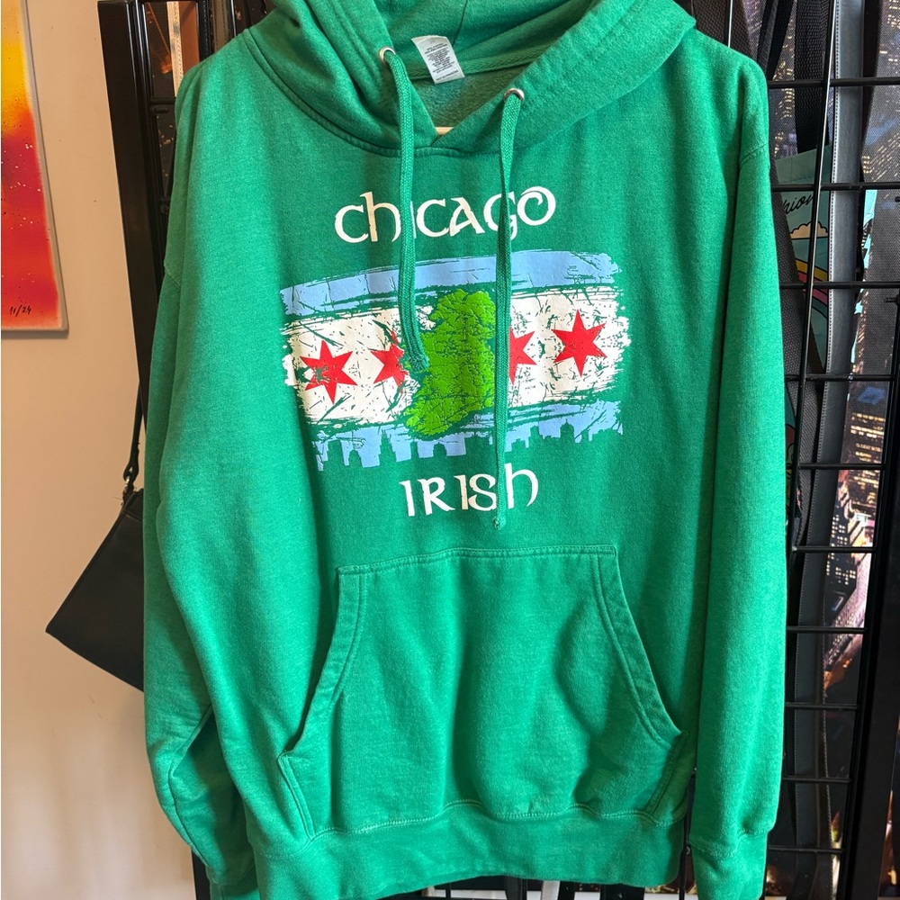 Green Chicago Irish Hoodie